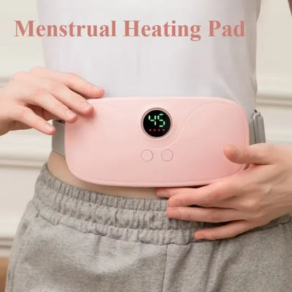 Menstrual Heating Pad & Abdominal Massager – Soothing Heat, Vibration, and Period Pain Relief