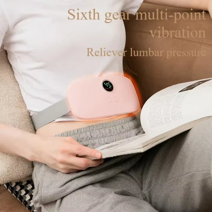 Menstrual Heating Pad & Abdominal Massager – Soothing Heat, Vibration, and Period Pain Relief